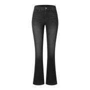 Zwart Gewassen Denim Bootcut Jeans MAC , Black , Dames