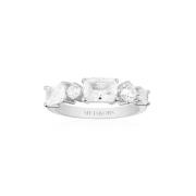 Rhodium Vergulde Sterling Zilveren Ring met Zirkonia Sif Jakobs Jewell...