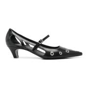 Zwarte Punk Pumps met Metalen Details Roberto Festa , Black , Dames