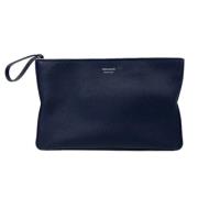 Pre-owned Leather clutches Salvatore Ferragamo Pre-owned , Blue , Dame...