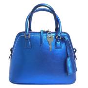 Pre-owned Leather handbags Maison Margiela Pre-owned , Blue , Dames