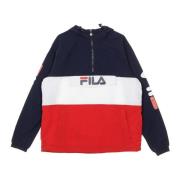 Heren Windbreaker Jas Zwart/Rood/Wit Fila , Multicolor , Heren