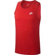 Rode Club Tank Top Leer Stof Nike , Red , Heren