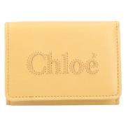 Leather wallets Chloé , Yellow , Dames