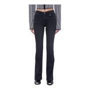 Jeans straight leg John Richmond , Black , Dames