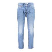 Slim Fit Scanton Jeans met Gewassen Effect Tommy Hilfiger , Blue , Her...