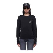 Sweatshirt met logo John Richmond , Black , Dames