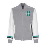 Retro Fleece Varsity Jacket Sportkleding Nike , Gray , Heren