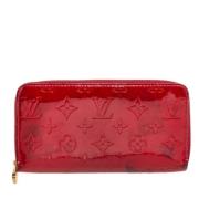 Pre-owned Leather wallets Louis Vuitton Vintage , Red , Dames