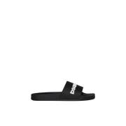 3D Logo Slippers - Zwart Dsquared2 , Black , Heren