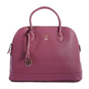 Stijlvolle frambozen leren handtas 19v69 Italia , Pink , Dames