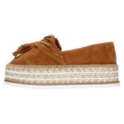 Platte schoenen Bruin Espadrilles , Brown , Dames