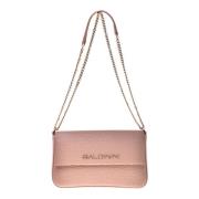 Shoulder bag in nude tumbled leather Baldinini , Beige , Dames