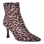 Ankle boots in leopard-print pony skin Baldinini , Multicolor , Dames