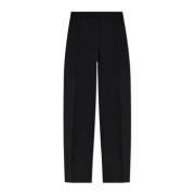 Wollen broek met vouwen Dolce & Gabbana , Black , Heren