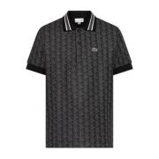 Polo met monogram Lacoste , Black , Heren