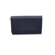 Pre-owned Leather wallets Louis Vuitton Vintage , Blue , Dames