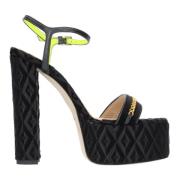 Sandalen Zwart Elisabetta Franchi , Black , Dames