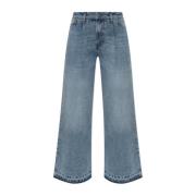 Wijde broek Halfboy , Blue , Dames