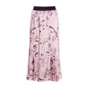 Roze Midi Rok voor Vrouwen Versace Jeans Couture , Pink , Dames