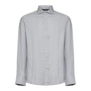 Grijze Overhemd Collectie Brunello Cucinelli , Gray , Heren