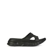 Zwarte rubberen slidesandalen Givenchy , Black , Dames