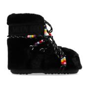 Sneeuwlaarzen Icon Laag Faux Fur Brood Moon Boot , Black , Dames