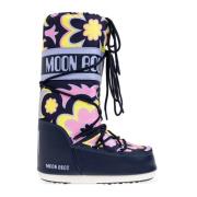 Sneeuwlaarzen Icoon Laag Bloem Moon Boot , Blue , Dames