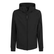 Zwarte Jas Aw24 Winddicht Waterafstotend C.p. Company , Black , Heren