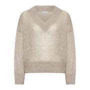 Luxe Sweaters Collectie Brunello Cucinelli , Beige , Dames