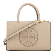 Ella Bio Mini Tote Handtas Tory Burch , Beige , Dames