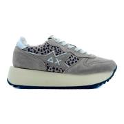 Beige Sneakers Big Star Collectie Sun68 , Beige , Dames