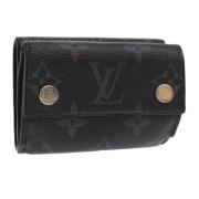 Pre-owned Canvas wallets Louis Vuitton Vintage , Black , Dames