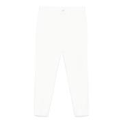 Witte katoenen chino's voor heren Incotex , White , Heren