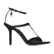 Zwarte hoge hak sandalen Givenchy , Black , Dames