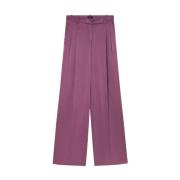 Op Maat Gemaakte Satijnen Broek Pinko , Purple , Dames