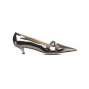 Zilveren Leren Pumps Verhogen Stijl Gender , Gray , Dames