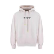 Hoodie met voor- en achterprint Barrow , Beige , Heren