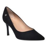 Court shoes in black suede Baldinini , Black , Dames