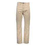 Beige Katoenen Jeans Broek, 5-Pocket, Tube Been, Logo Gant , Beige , H...