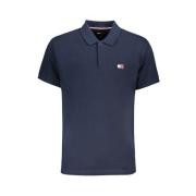 Blauw Katoenen Poloshirt met Logo Tommy Hilfiger , Blue , Heren