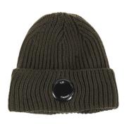 Groene Merinowol Beanie Hoed Aw24 C.p. Company , Green , Heren