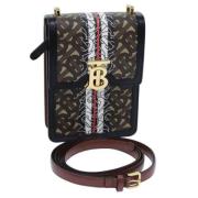 Pre-owned Leather shoulder-bags Burberry Vintage , Multicolor , Dames