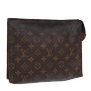 Pre-owned Canvas pouches Louis Vuitton Vintage , Brown , Dames