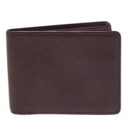 Pre-owned Leather wallets Louis Vuitton Vintage , Brown , Heren