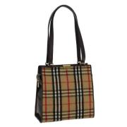 Pre-owned Wool shoulder-bags Burberry Vintage , Beige , Dames