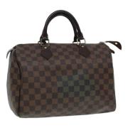 Pre-owned Canvas handbags Louis Vuitton Vintage , Brown , Dames