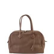 Pre-owned Canvas shoulder-bags Hermès Vintage , Brown , Dames