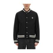 Logo Bomberjack Maison Kitsuné , Black , Heren