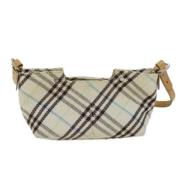 Pre-owned Canvas shoulder-bags Burberry Vintage , Beige , Dames